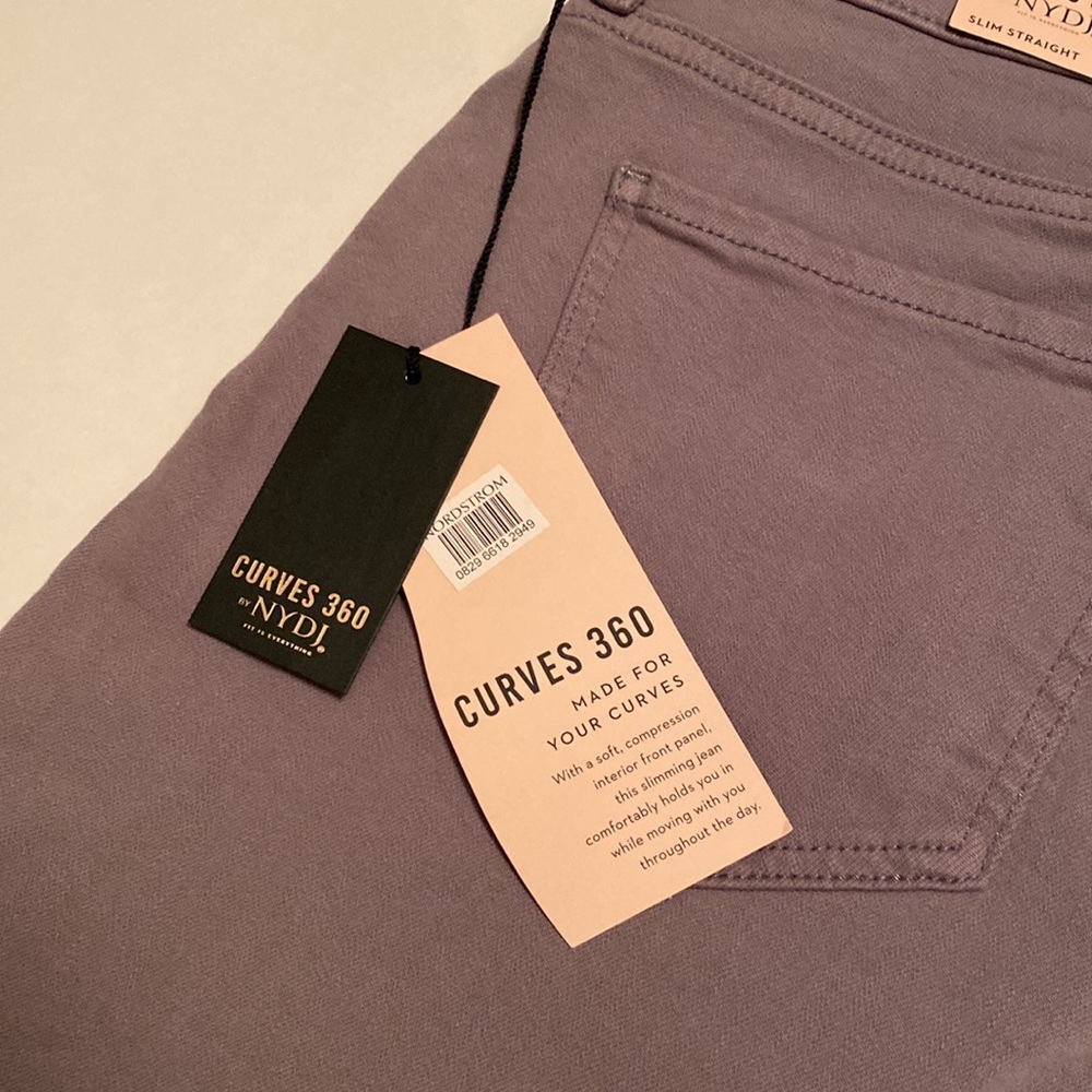NYDJ Slim Straight Ankle Jean Gray